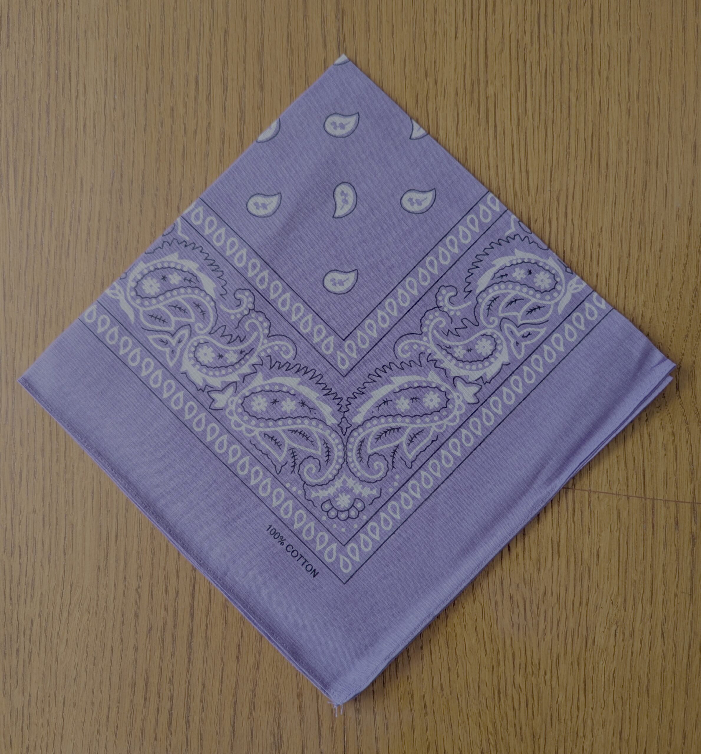 Bandana léger en coton 52x52cm - motif paisley cachemire – Image 12