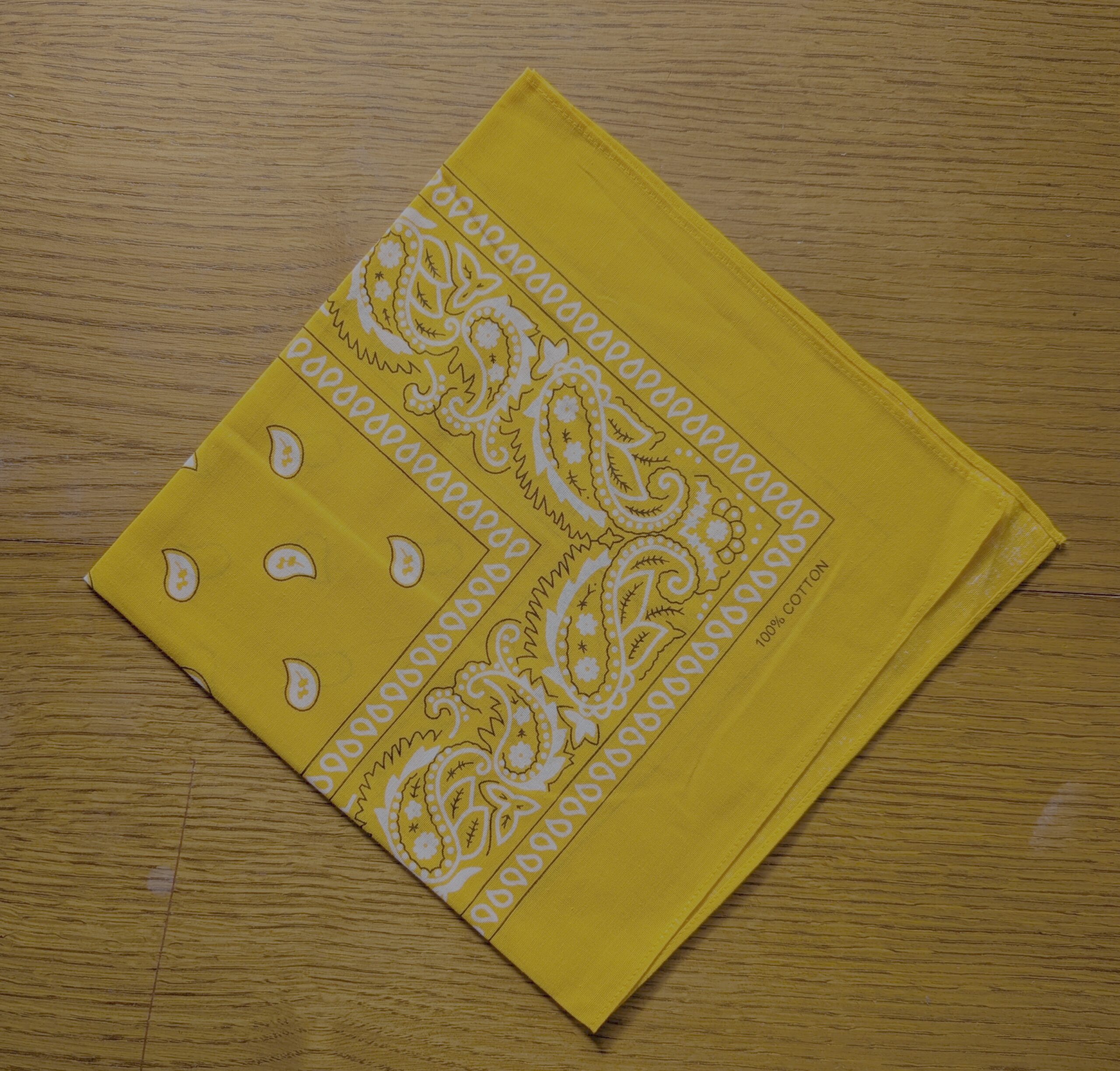 Bandana léger en coton 52x52cm - motif paisley cachemire – Image 10
