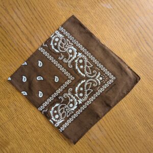 Bandana léger en coton 52x52cm - motif paisley cachemire