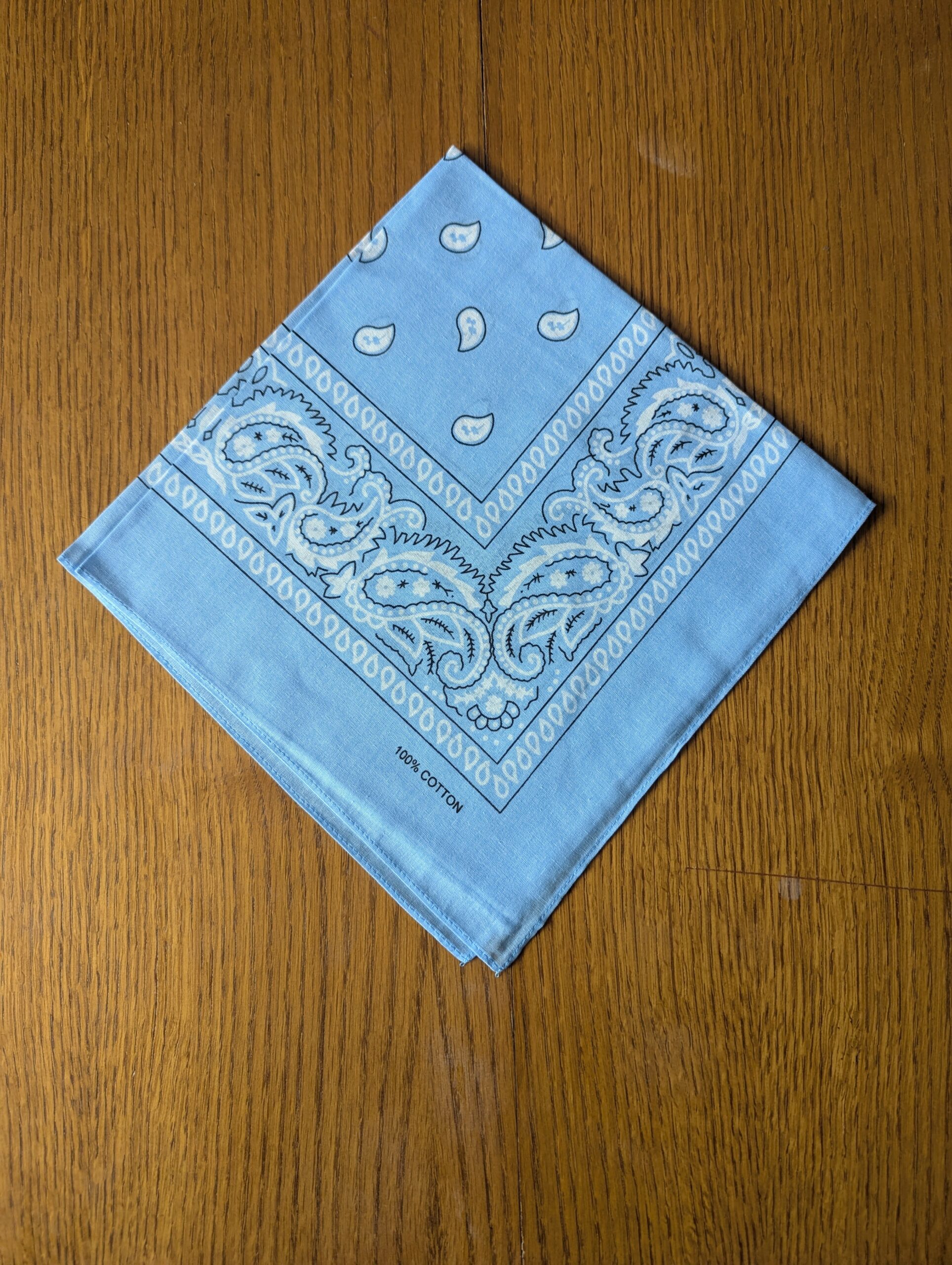 Bandana léger en coton 52x52cm - motif paisley cachemire – Image 24