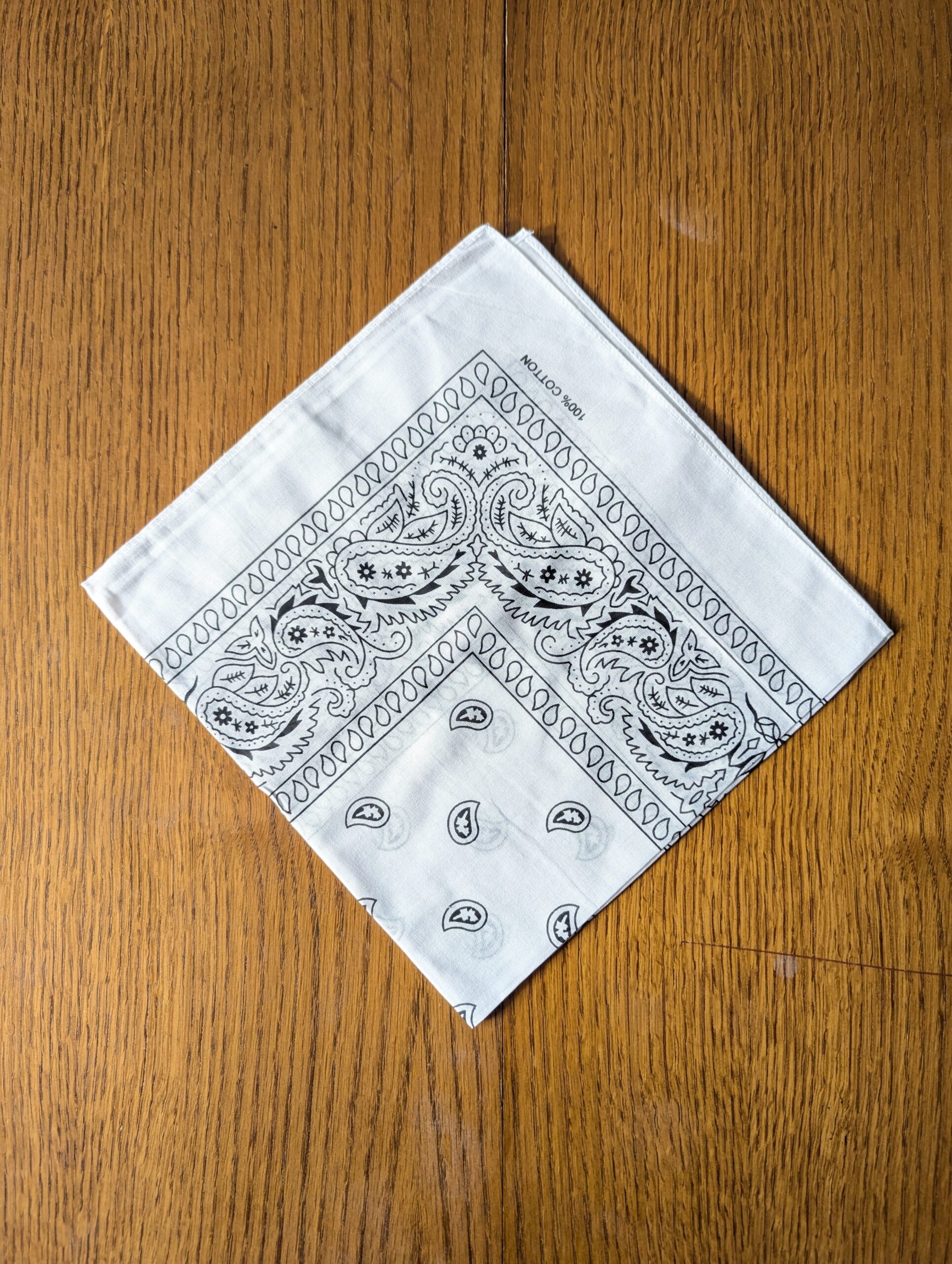 Bandana léger en coton 52x52cm - motif paisley cachemire – Image 25