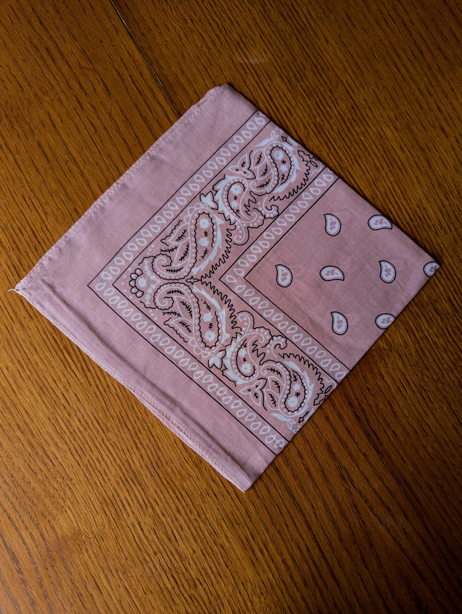 Bandana léger en coton 52x52cm - motif paisley cachemire – Image 14
