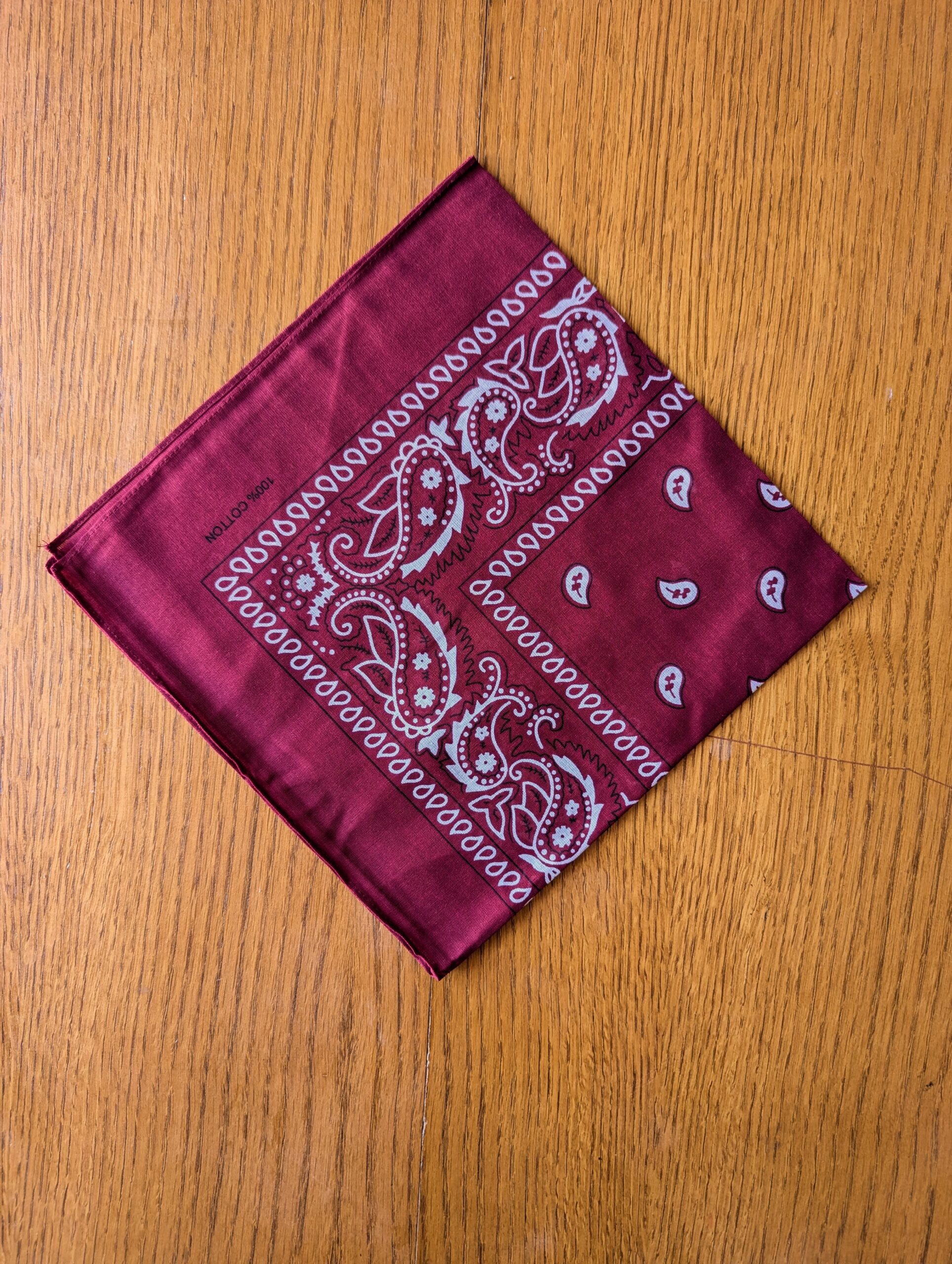 Bandana léger en coton 52x52cm - motif paisley cachemire – Image 22