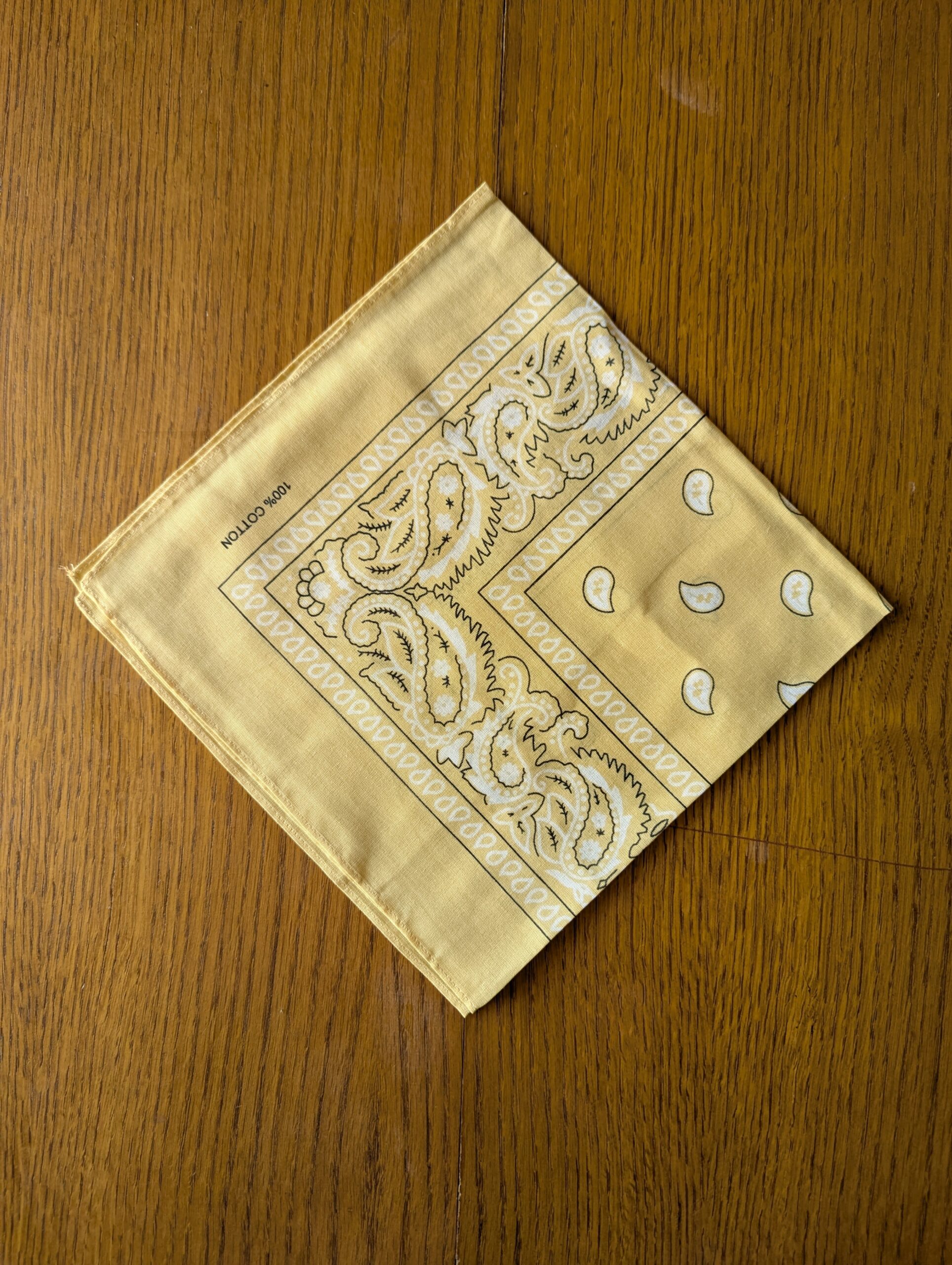 Bandana léger en coton 52x52cm - motif paisley cachemire – Image 18