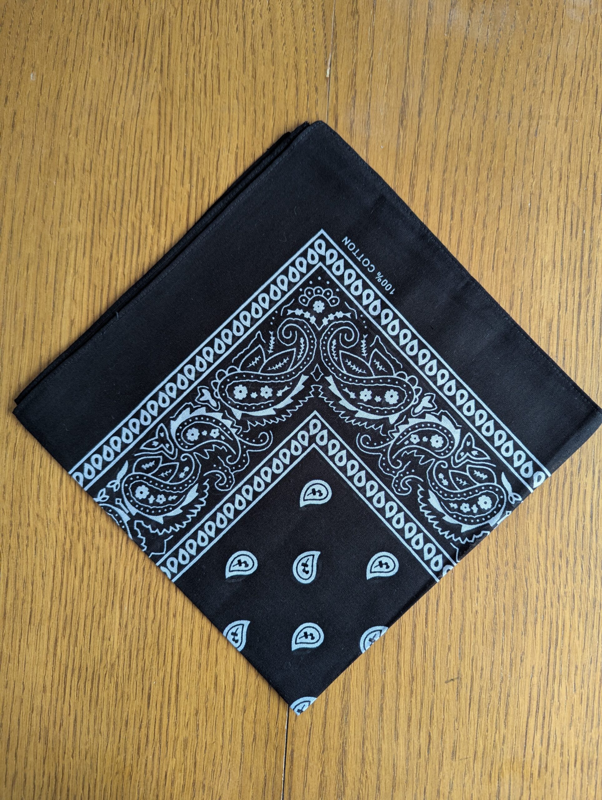 Bandana léger en coton 52x52cm - motif paisley cachemire – Image 17