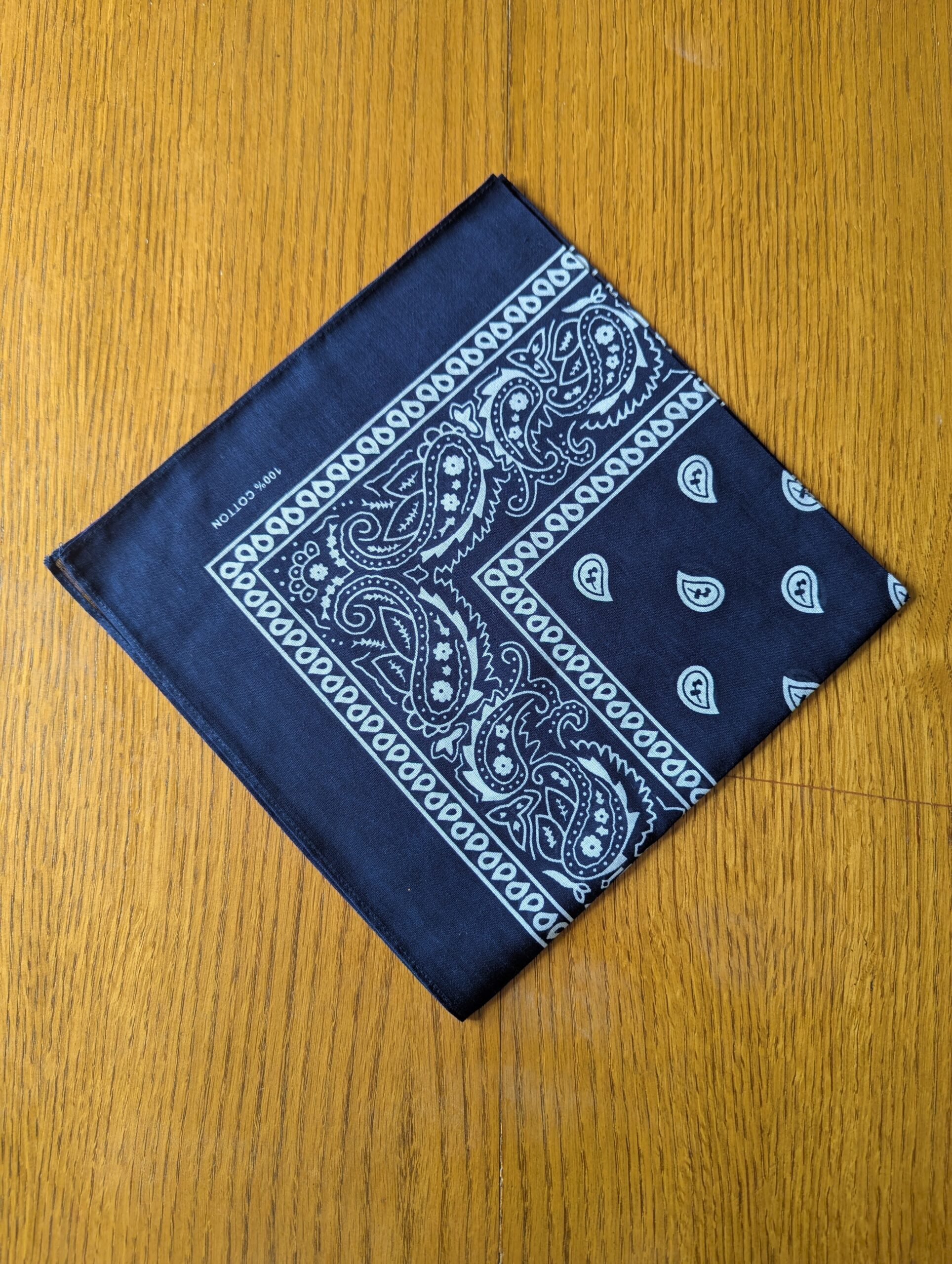 Bandana léger en coton 52x52cm - motif paisley cachemire – Image 26