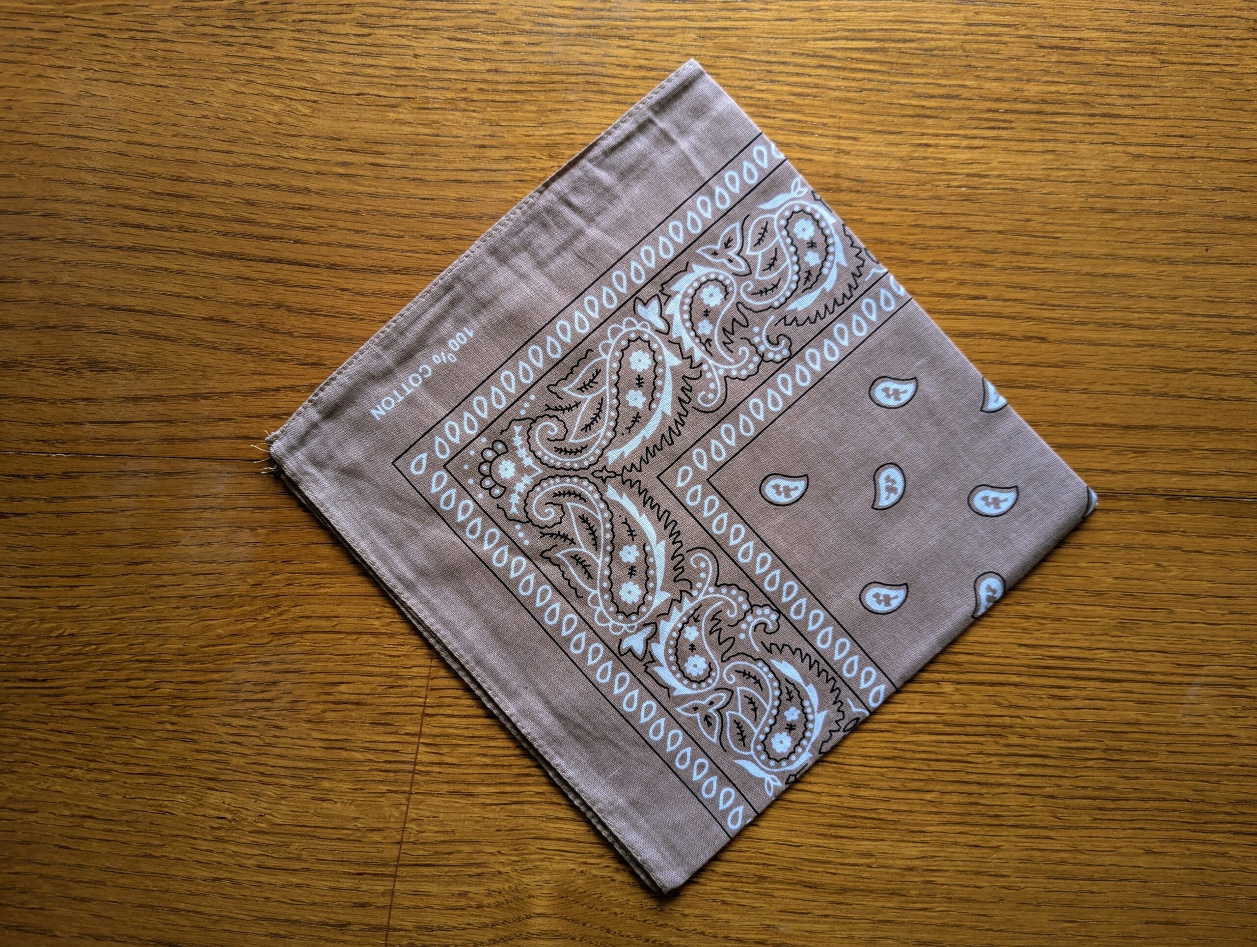 Bandana léger en coton 52x52cm - motif paisley cachemire – Image 15