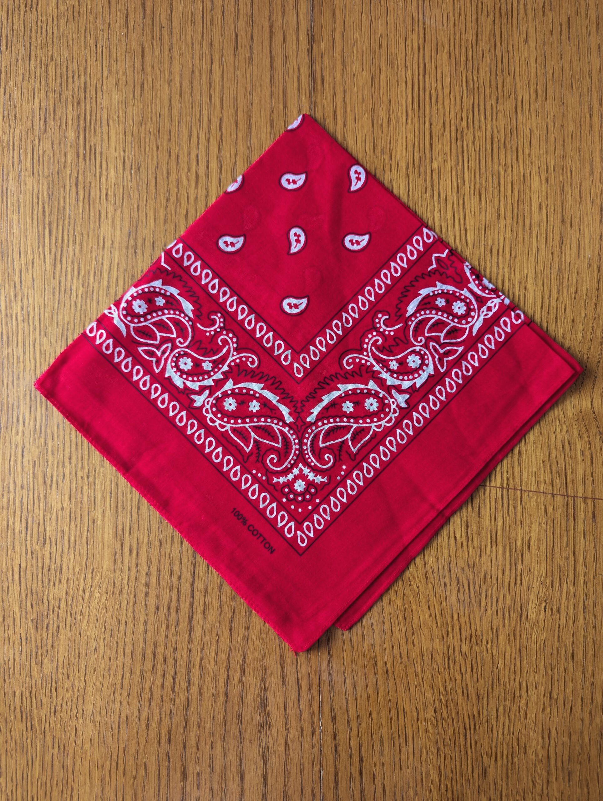 Bandana léger en coton 52x52cm - motif paisley cachemire – Image 16