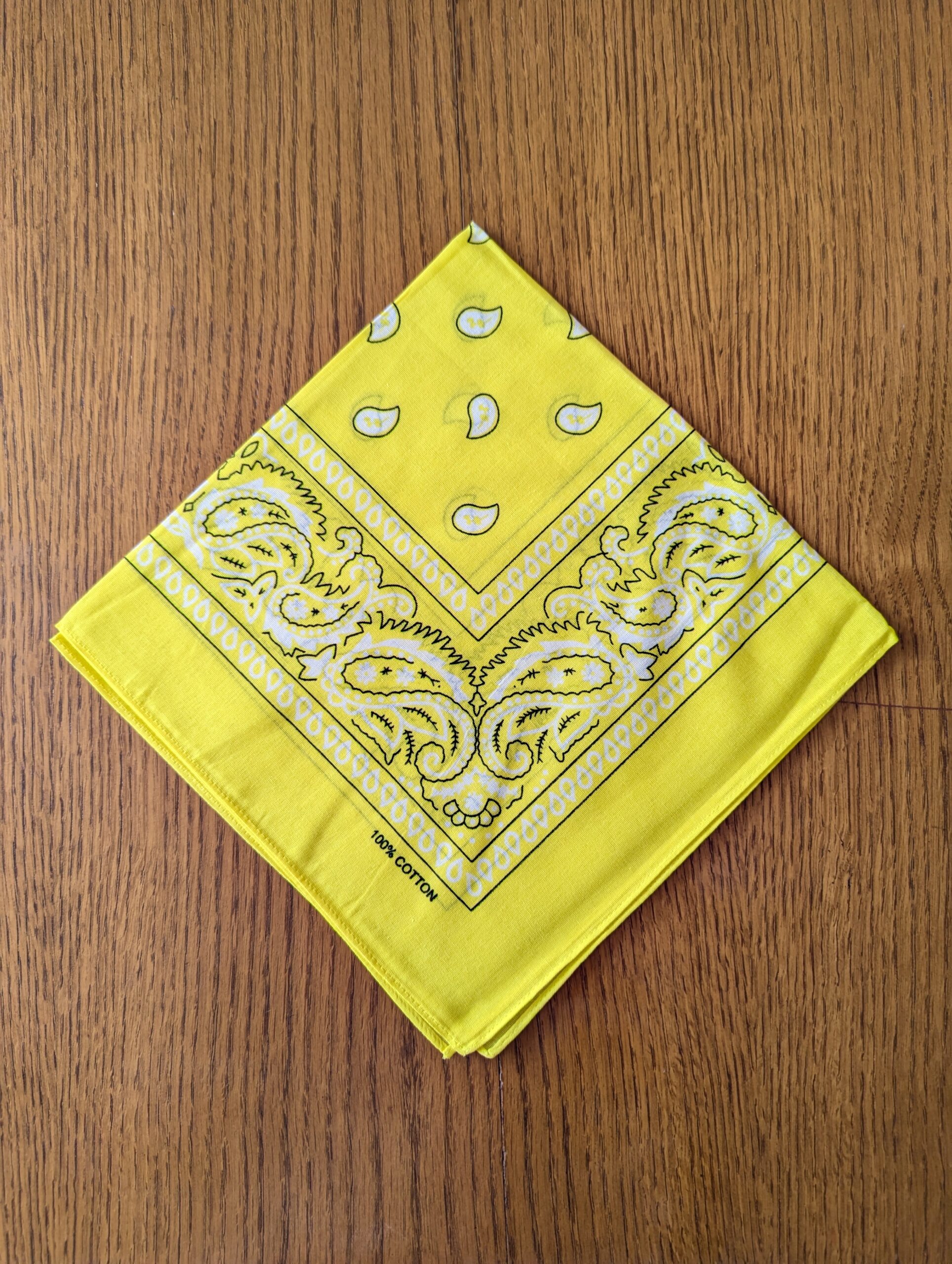 Bandana léger en coton 52x52cm - motif paisley cachemire – Image 19