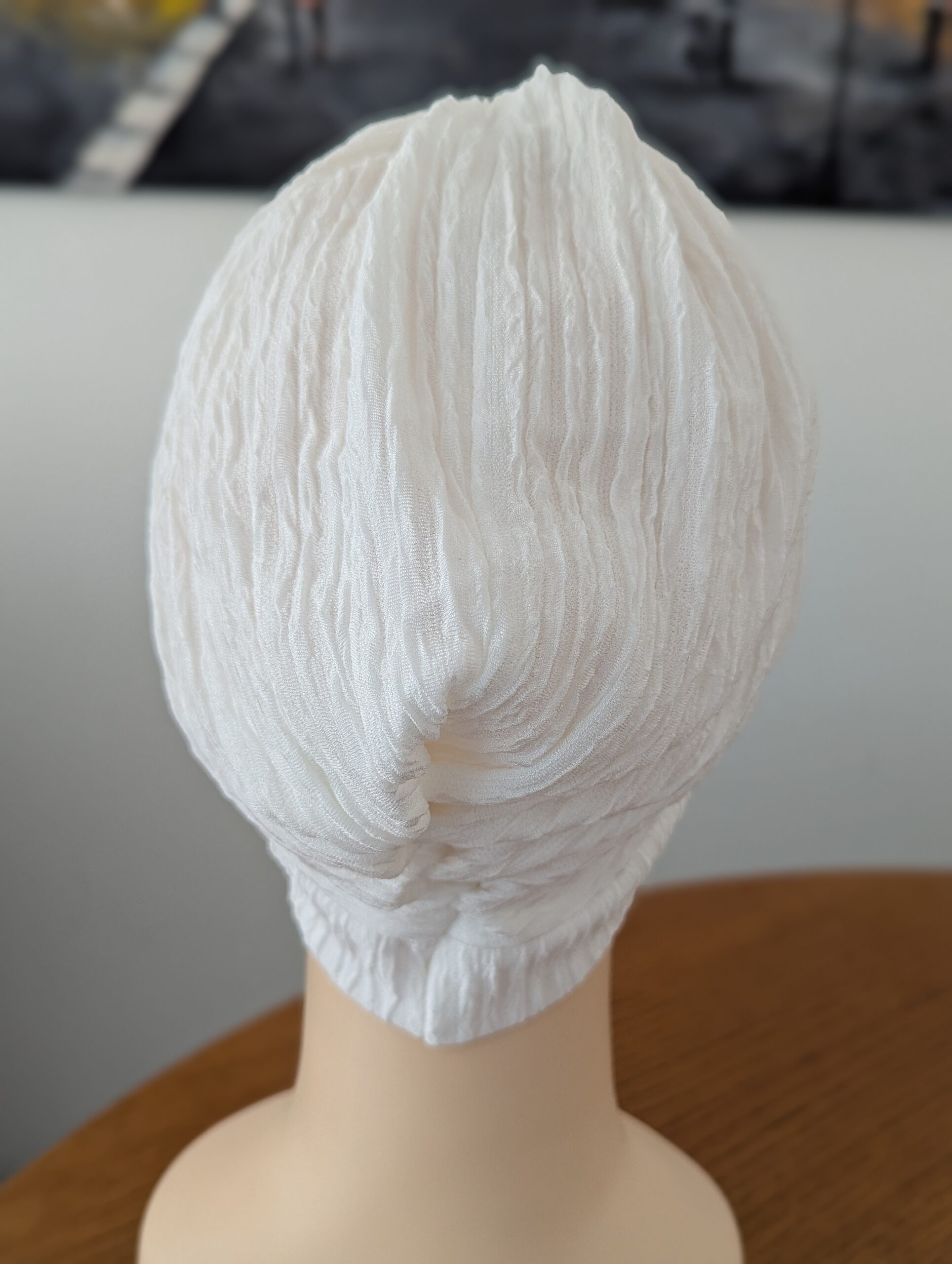 Bonnet turban préformé style froissé – Image 5
