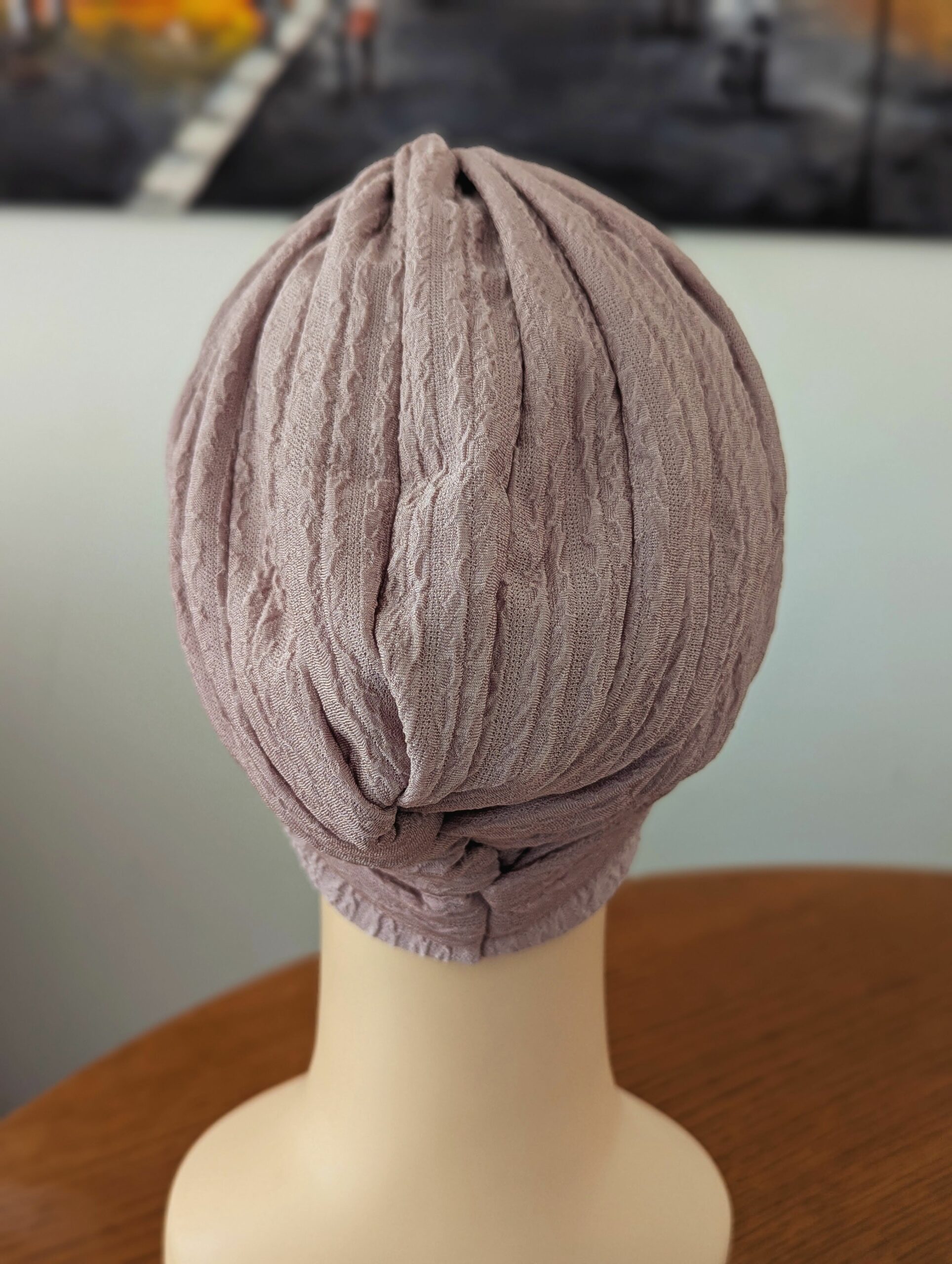 Bonnet turban préformé style froissé – Image 9