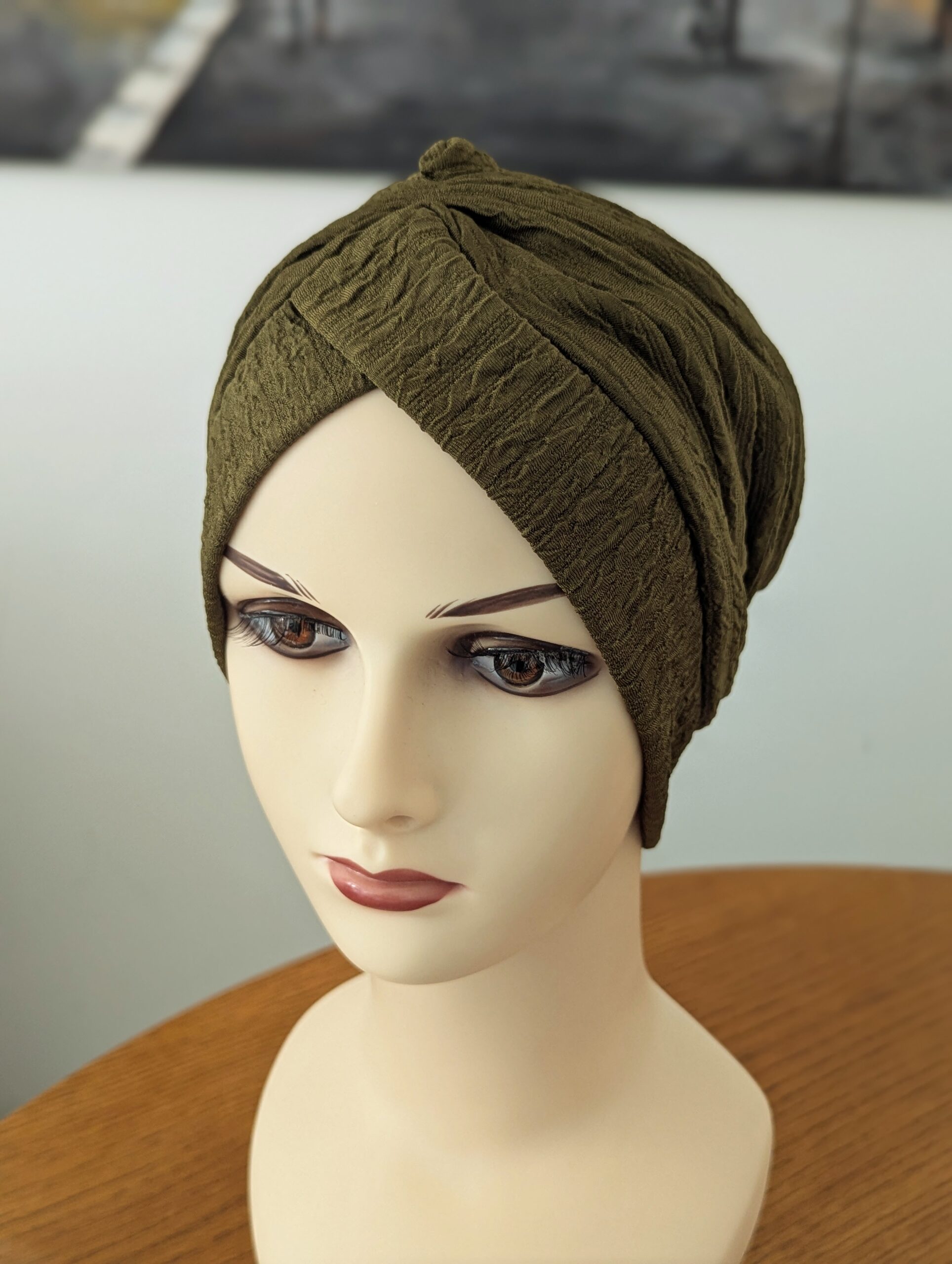 Bonnet turban préformé style froissé – Image 10