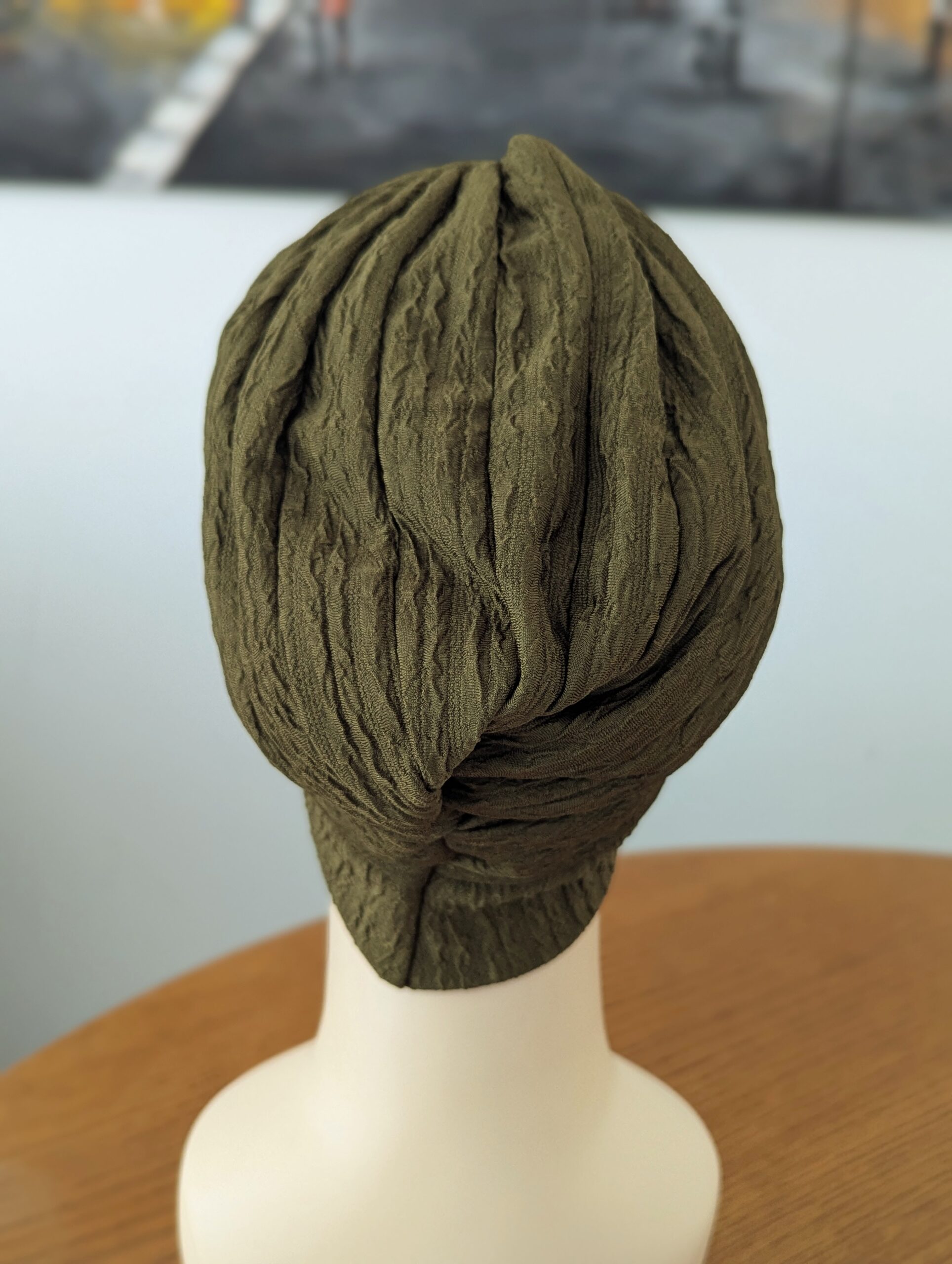 Bonnet turban préformé style froissé – Image 11
