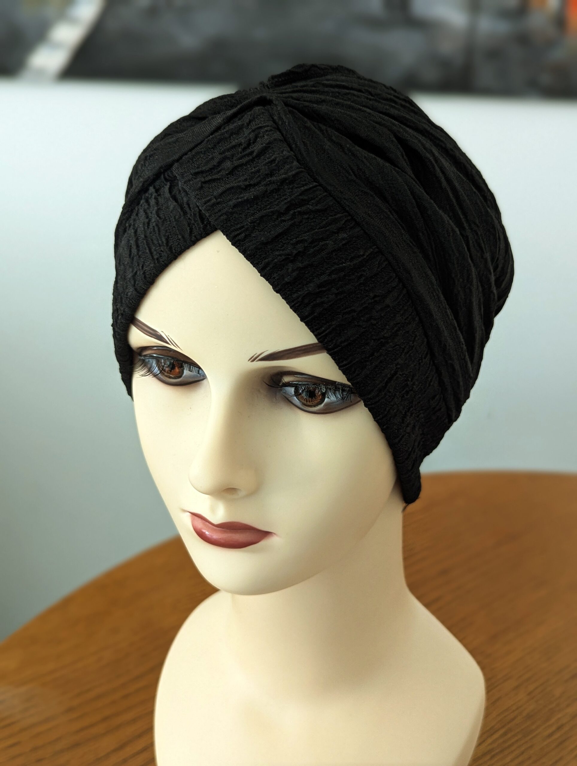 Bonnet turban préformé style froissé – Image 12