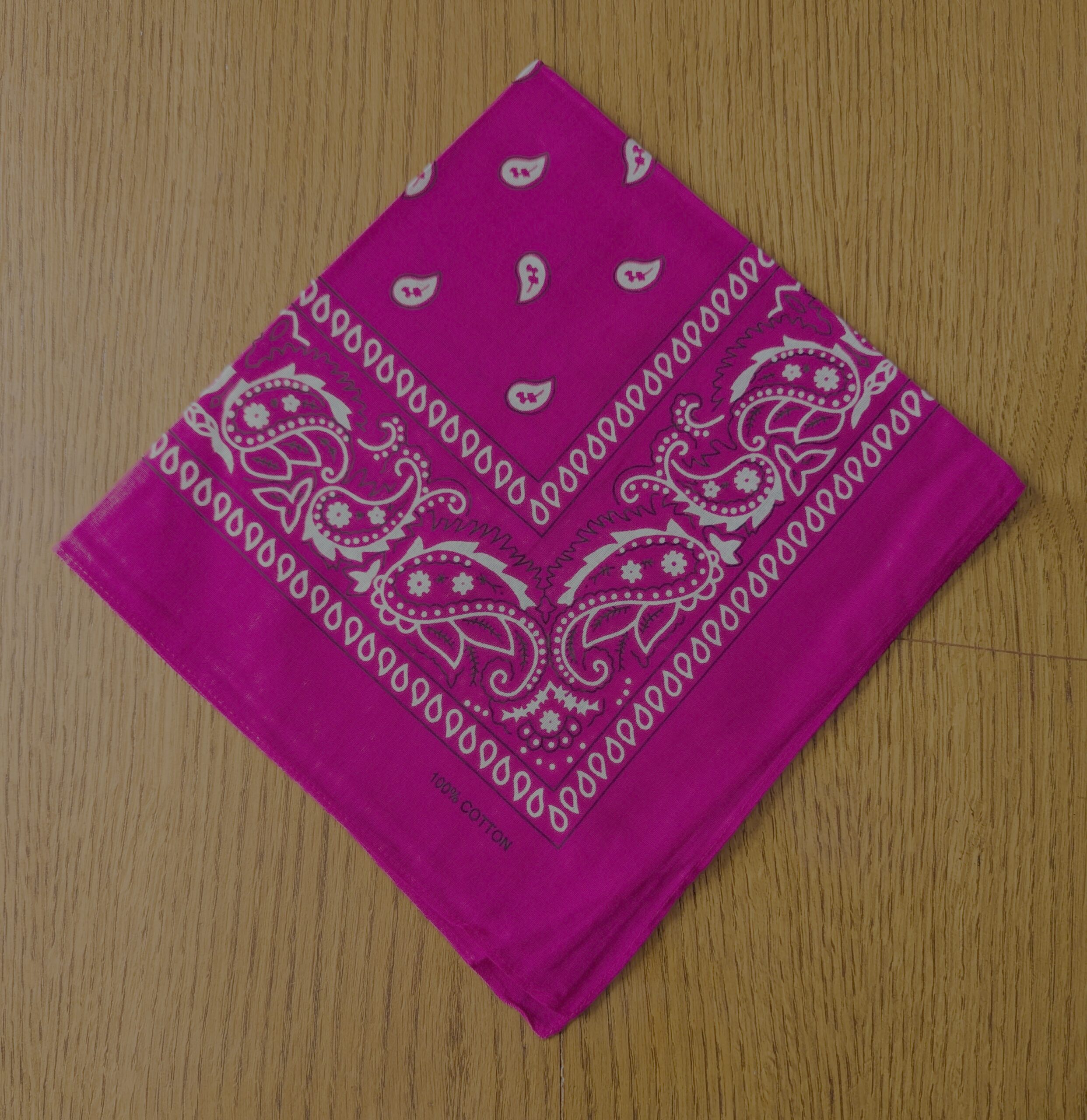 Bandana léger en coton 52x52cm - motif paisley cachemire – Image 8