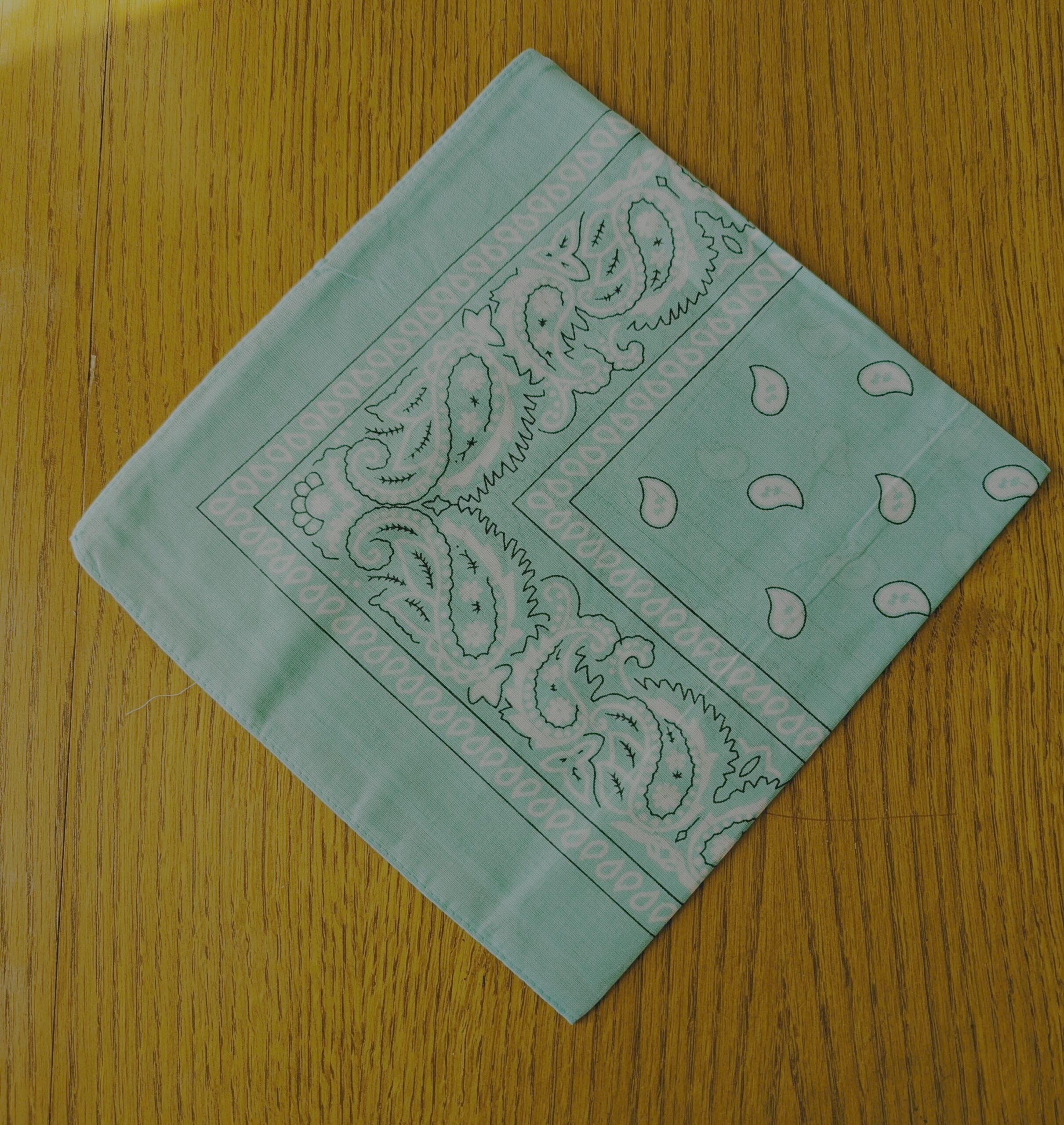 Bandana léger en coton 52x52cm - motif paisley cachemire – Image 5