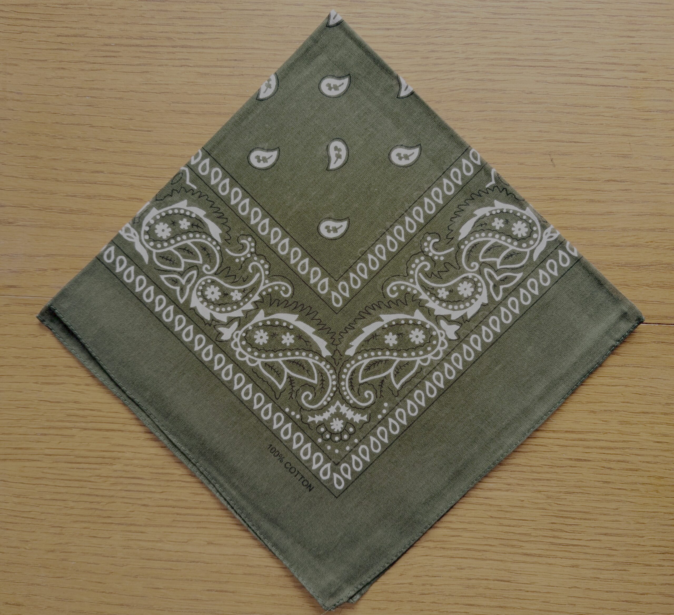 Bandana léger en coton 52x52cm - motif paisley cachemire – Image 4