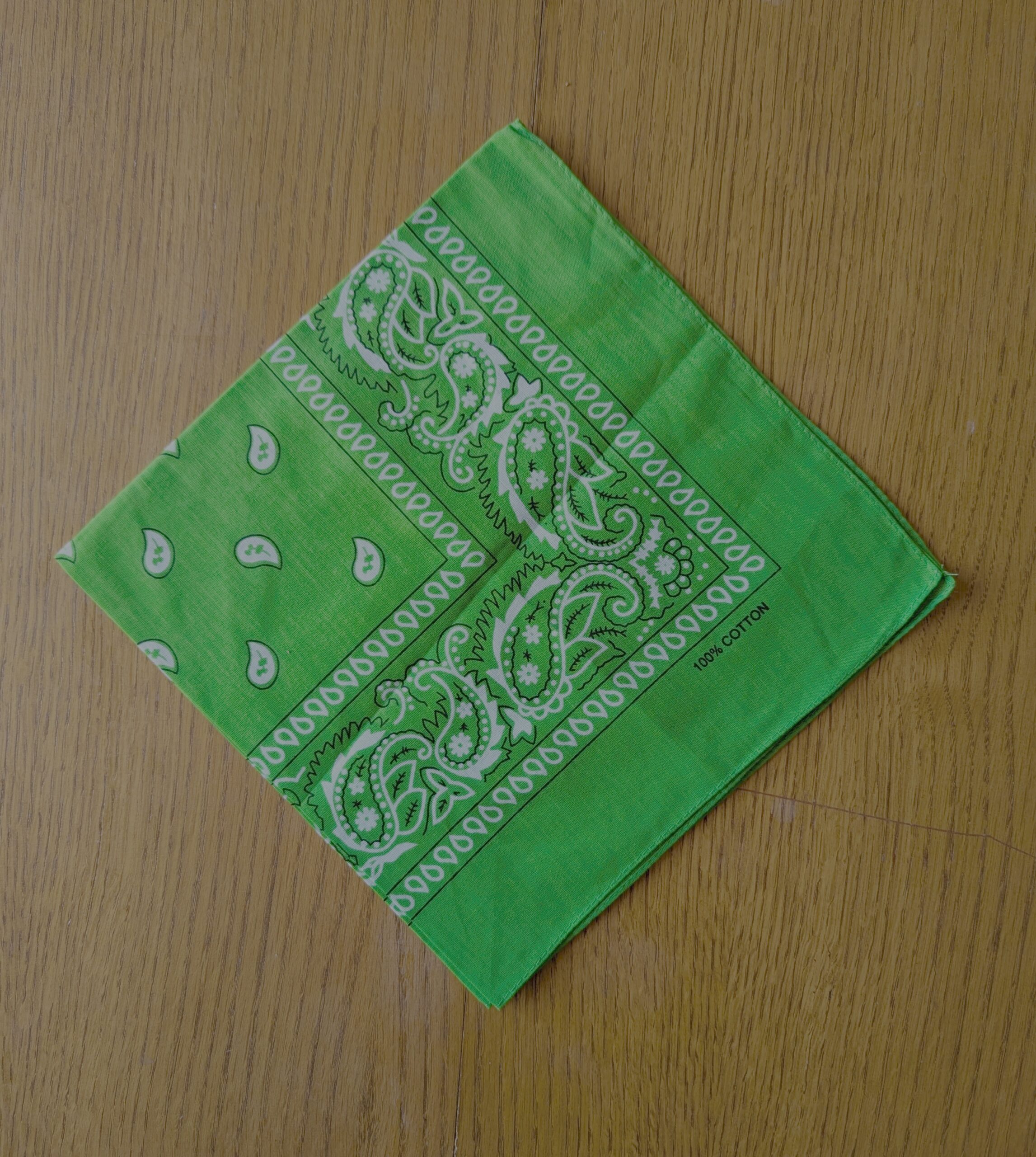 Bandana léger en coton 52x52cm - motif paisley cachemire – Image 3